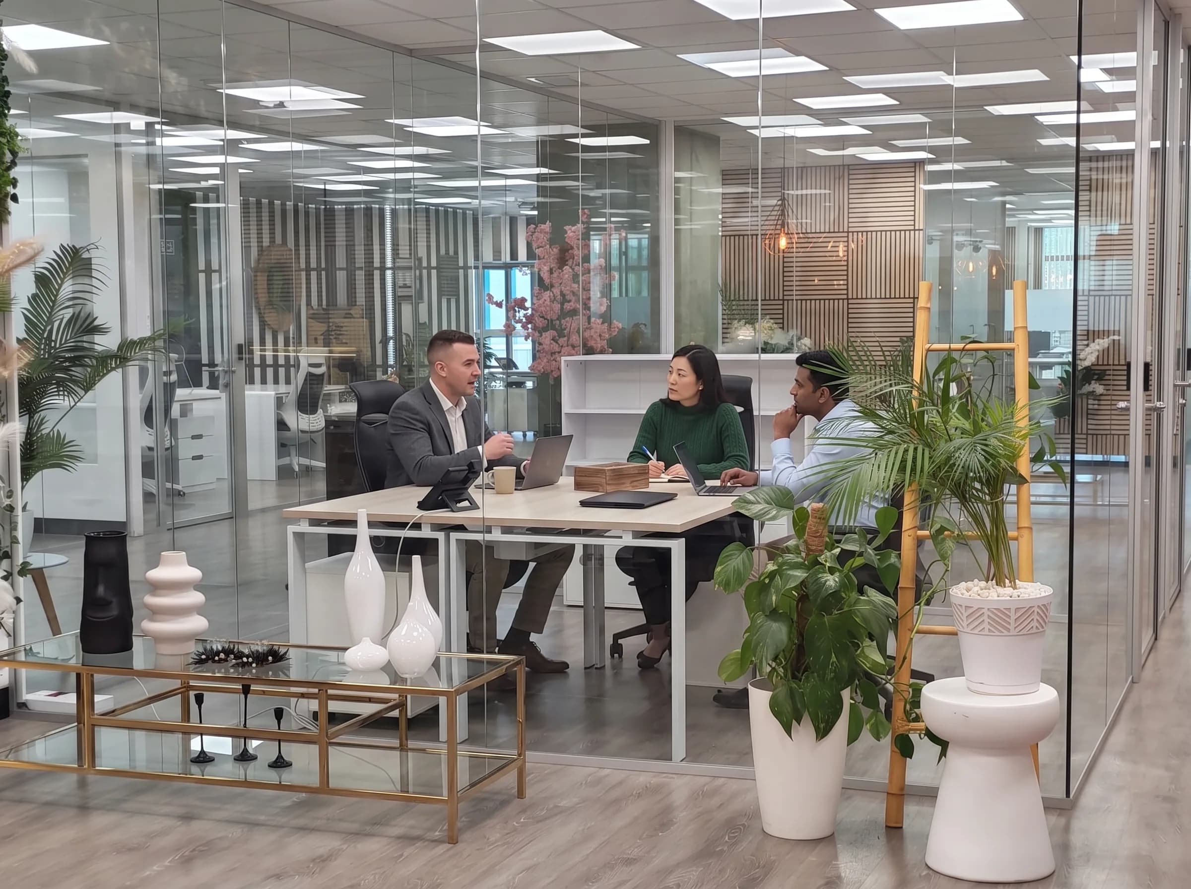 Private office meeting at Nexus Business Center