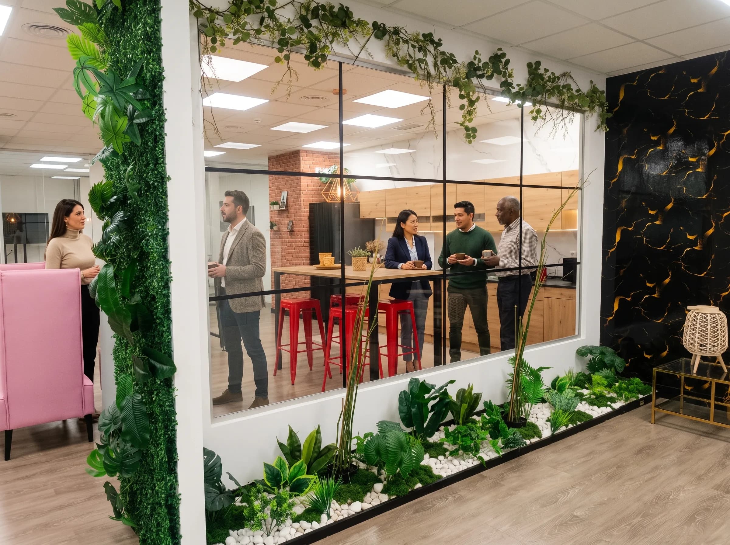 Open area configurable for workshops and training